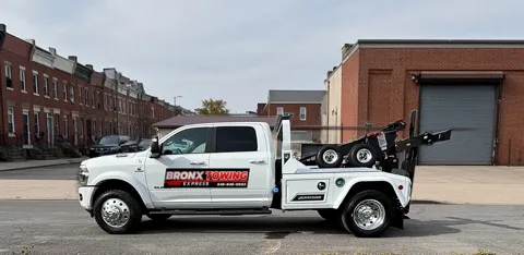 Bronx Towing Express tow truck ready for towing service in the Bronx