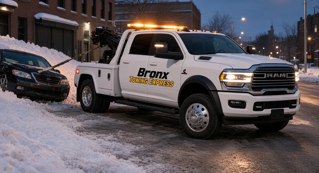 Bronx Towing Express — winch-out from snow or mud