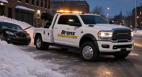 Bronx Towing Express — winch-out from snow or mud