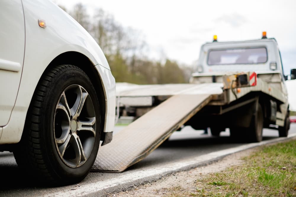 towing a vehicle